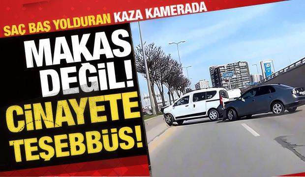 Ankara'da makas ter&ouml;r&uuml; kazaya neden oldu! 