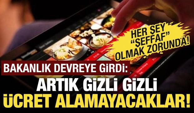 Artık gizli gizli &uuml;cret alamayacaklar! Yemek siparişlerinde yeni d&ouml;nem