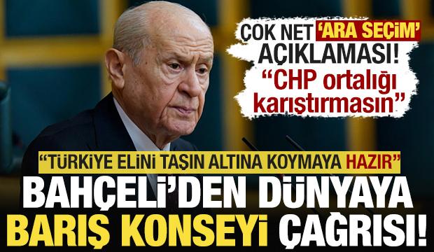 Bah&ccedil;eli'den ara se&ccedil;im sorusuna net yanıt: CHP ortalığı karıştırmasın!