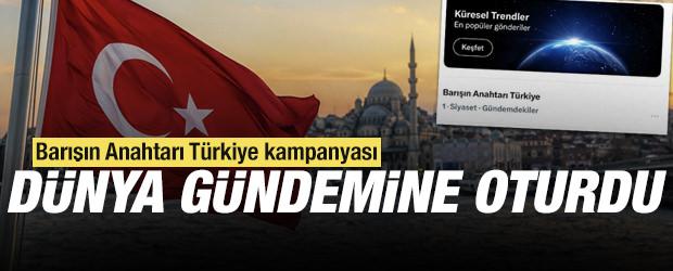 Barışın Anahtarı T&uuml;rkiye kampanyası d&uuml;nya g&uuml;ndemine oturdu