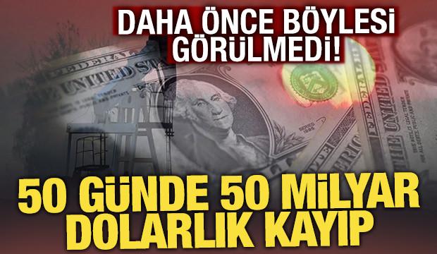 Daha &ouml;nce b&ouml;ylesi g&ouml;r&uuml;lmedi: 50 g&uuml;nde 50 milyar dolarlık kayıp