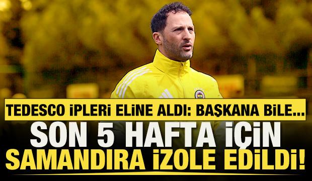 Domenico Tedesco son 5 hafta i&ccedil;in ipleri eline aldı! Başkana bile sınırlı izin