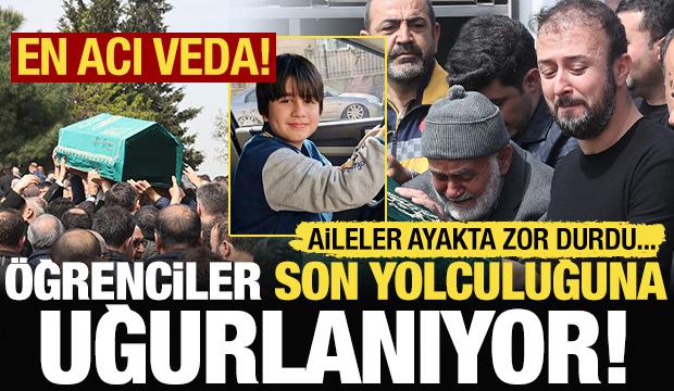 En acı veda: Okul saldırısında hayatını kaybeden &ouml;ğrenciler uğurlanıyor!