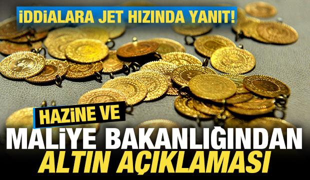 Hazine'den son dakika altın a&ccedil;ıklaması! İddialara jet hızında yanıt