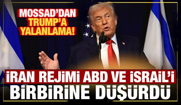 İran rejimi ABD ve İsrail'i birbirine d&uuml;ş&uuml;rd&uuml;! Mossad'dan Trump'a yalanlama