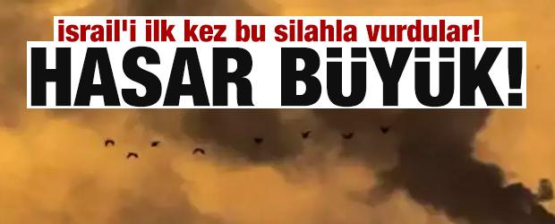 İsrail'i ilk kez bu silahla vurdular! Hasar b&uuml;y&uuml;k