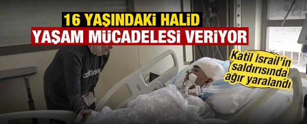 Katil İsrail'in L&uuml;bnan'a saldırısında yaralanan gen&ccedil; Halid'in yaşam m&uuml;cadelesi s&uuml;r&uuml;yor