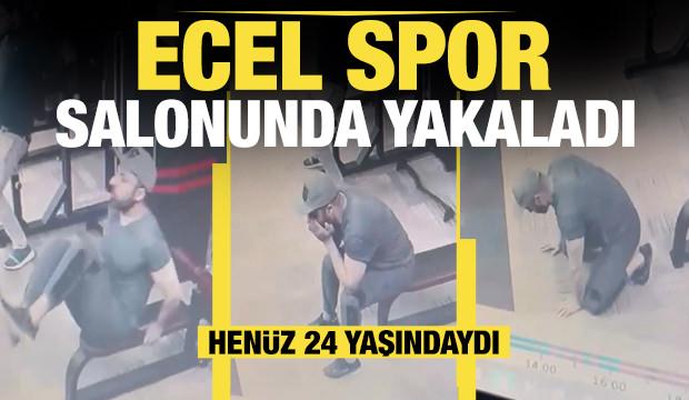 Keşmir'de spor salonunda ani &ouml;l&uuml;m kamerada! Hen&uuml;z 24 yaşındaydı