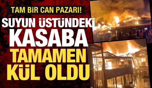 Malezya'da yangın: Bir kasaba yok oldu!