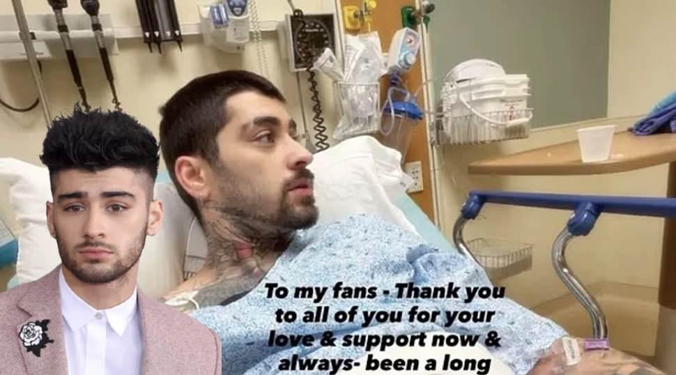 Malik Zayn apar topar hastaneye kaldırıldı