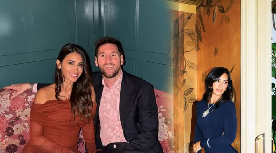 Messi'nin eşi boynunda servet taşıyor: Antonela Roccuzzo'nun kolyesi olay oldu!