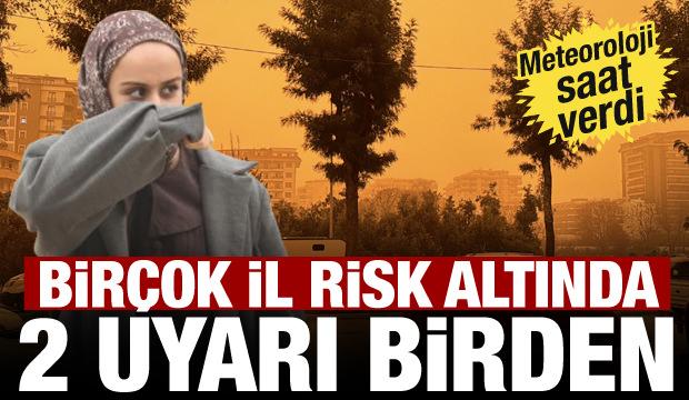 Meteoroloji'den &ccedil;ifte uyarı: &Ouml;nce toz bulutu, sonra sağanak yağış! &Ouml;ğleden sonraya dikkat