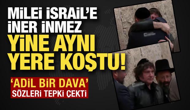 Milei Ağlama Duvarı'nda duygusal anlar yaşadı! "Devlet vizyonum Yahudi mirasına dayanır"