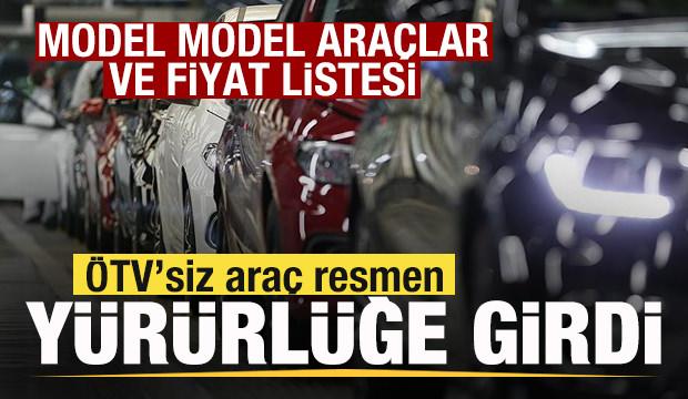&Ouml;TV'siz ara&ccedil; Resmi Gazete'de! İşte model model ara&ccedil;lar ve fiyat listesi
