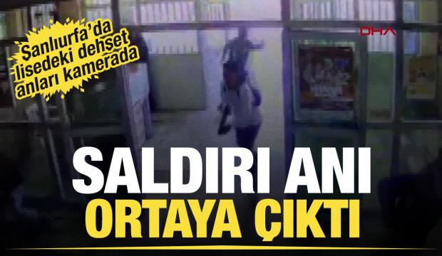 Şanlıurfa'da okula girip rastgele ateş a&ccedil;tı; o anlar g&uuml;venlik kamerasında