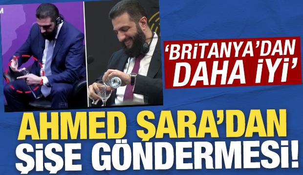 Şara'dan 'şişe' g&ouml;ndermesi: Britanya'dan daha iyi