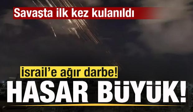 Savaşta ilk kez kullanıldı! İsrail'e ağır darbe! Hasar b&uuml;y&uuml;k