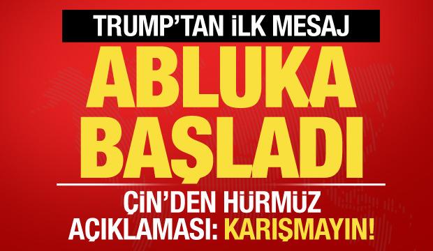 Son dakika haberi: H&uuml;rm&uuml;z'de ABD ablukası başladı! Trump'tan ilk mesaj