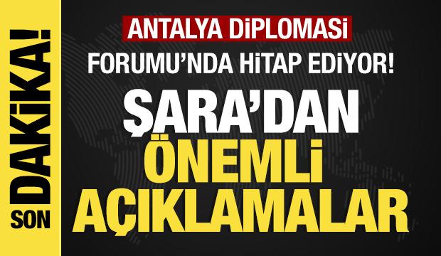 Son dakika... Şara, ADF 2026'da konuşuyor!