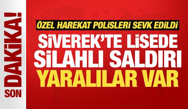 Son Dakika... Siverek'te okula giren saldırgan ateş a&ccedil;tı! Yaralılar var