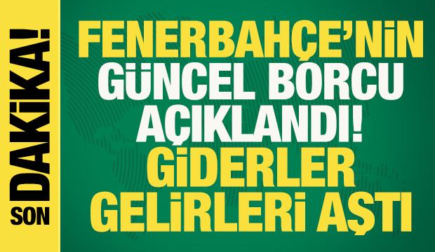 Son dakika: Fenerbah&ccedil;e'nin g&uuml;ncel borcu a&ccedil;ıklandı! Giderler gelirleri aştı