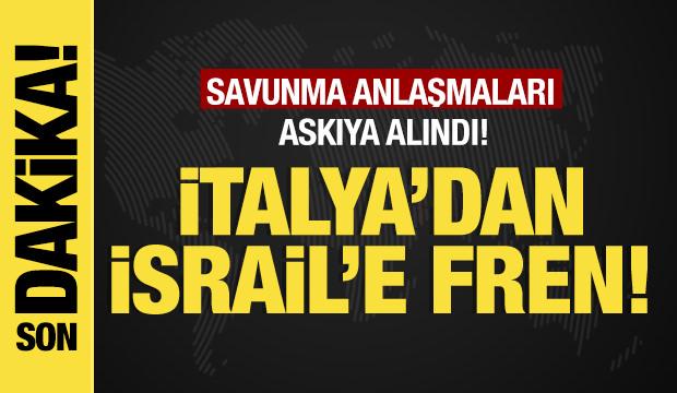 Son dakika...İtalya&rsquo;dan İsrail&rsquo;e fren! Savunma anlaşmaları askıya alındı