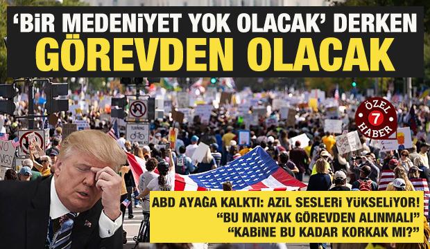 Trump'ın "Medeniyet yok olacak" s&ouml;zleri Washington'ı karıştırdı: Azil sesleri y&uuml;kseliyor!