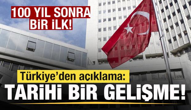 100 yıl sonra bir ilk! T&uuml;rkiye'den son dakika a&ccedil;ıklaması: Tarihi bir gelişme!