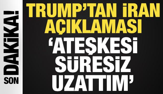 ABD Başkanı Trump'tan son dakika a&ccedil;ıklama: İran ile ateşkesi s&uuml;resiz uzattım