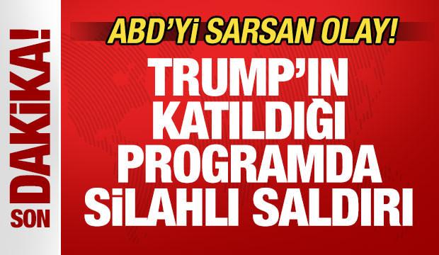 ABD'yi sarsan olay! Trump'ın katıldığı programda silahlı saldırı!
