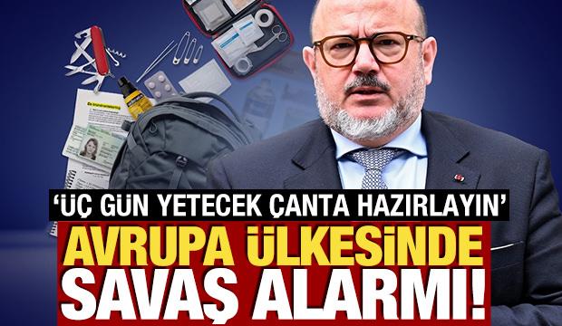 Avrupa &uuml;lkesinde savaş alarmı! 'Acil durum &ccedil;antanızı hazırlayın'