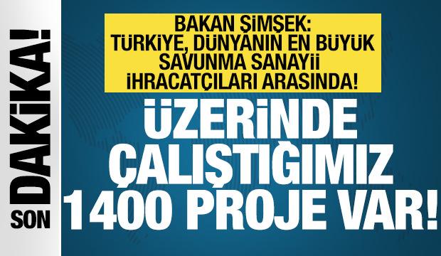 Bakan Şimşek: Savunma sanayiindeki k&uuml;resel artış T&uuml;rkiye i&ccedil;in b&uuml;y&uuml;k bir fırsat!