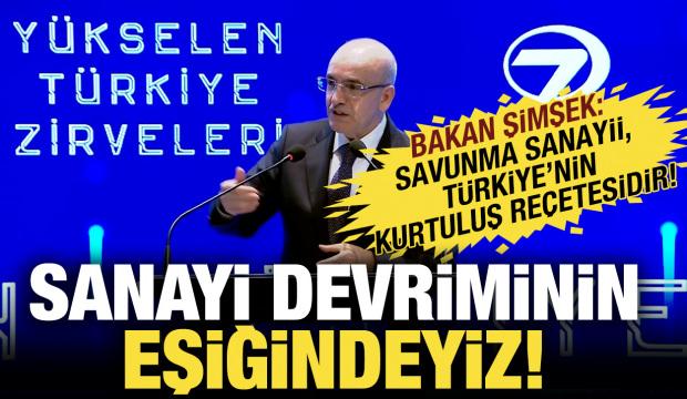 Bakan Şimşek: Savunma sanayiindeki k&uuml;resel artış T&uuml;rkiye i&ccedil;in b&uuml;y&uuml;k bir fırsat!