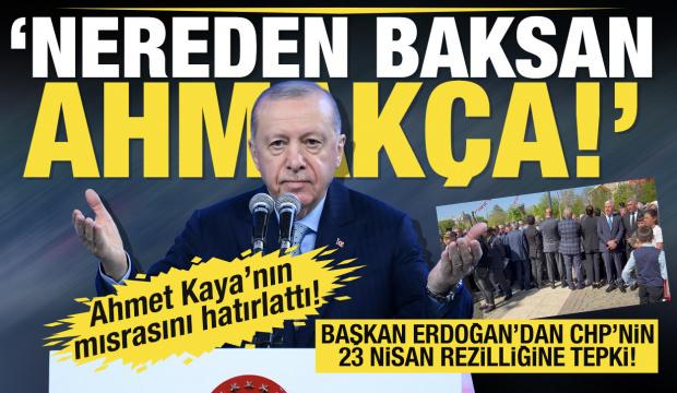Başkan Erdoğan'dan CHP'ye mehter tepkisi: Nereden baksan ahmak&ccedil;a