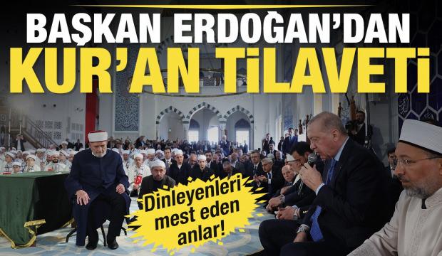 Başkan Erdoğan'dan hafızlık icazet merasiminde Kur'an tilaveti