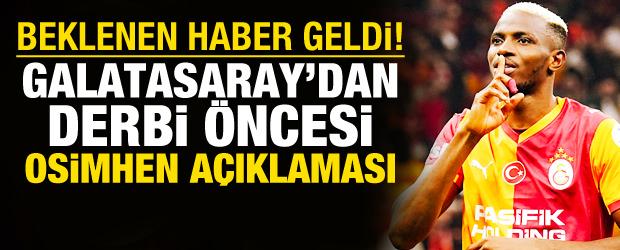 Beklenen haber geldi! Galatasaray'dan Osimhen a&ccedil;ıklaması