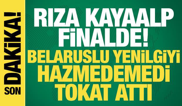 Belaruslu yenilgiyi hazmedemedi: Tokat attı... Rıza Kayaalp finalde!