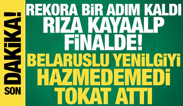 Belaruslu yenilgiyi hazmedemedi: Tokat attı... Rıza Kayaalp finalde!