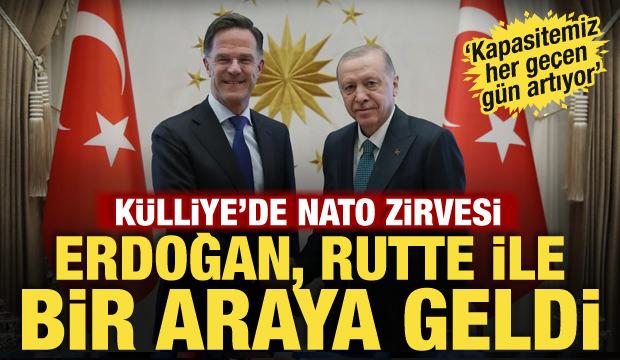 Cumhurbaşkanı Erdoğan, NATO Genel Sekreteri Rutte'yi kabul etti