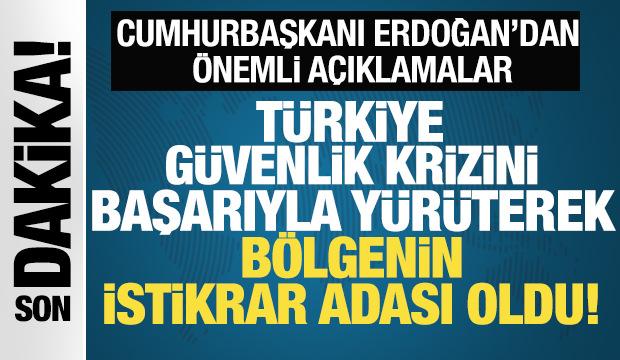 Cumhurbaşkanı Erdoğan'dan &ouml;nemli a&ccedil;ıklamalar