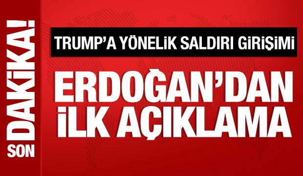 Cumhurbaşkanı Erdoğan'dan Trump'a y&ouml;nelik saldırı girişimine kınama