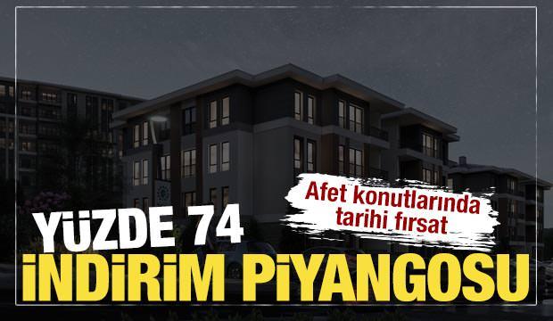 Deprem konutlarında peşin &ouml;demeye y&uuml;zde 74 indirim m&uuml;jdesi 