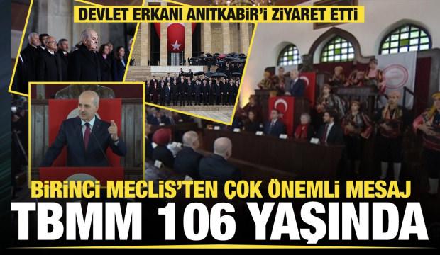 Devlet erkanı Anıtkabir'i ziyaret etti