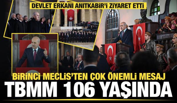 Devlet erkanı Anıtkabir'i ziyaret etti