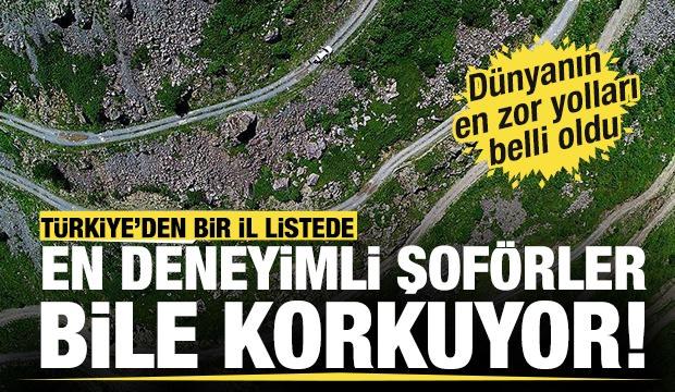 En deneyimli şof&ouml;rler bile korkuyor! D&uuml;nyanın en zor yolları