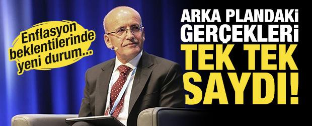 Enflasyon beklentilerinde yeni durum: Mehmet Şimşek arka plandaki ger&ccedil;ekleri tek tek saydı