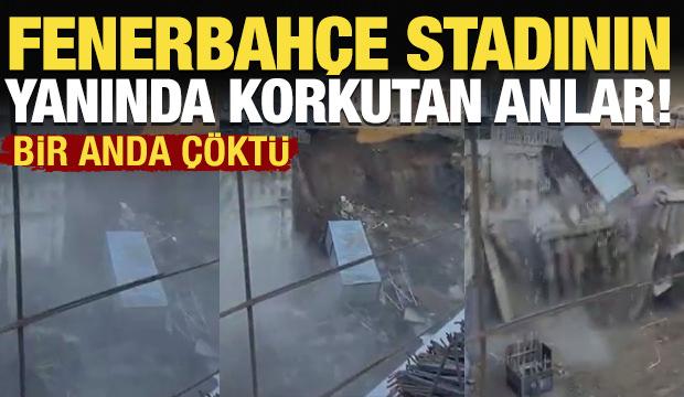 Fenerbah&ccedil;e Stadı&rsquo;nın yanında korkutan anlar! Bir anda &ccedil;&ouml;kt&uuml;!