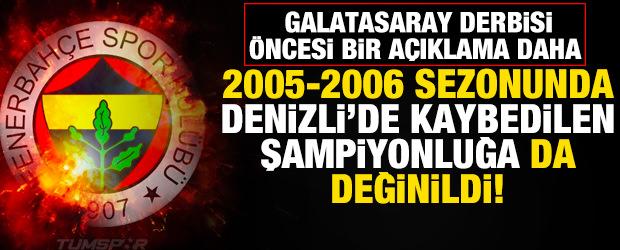 Fenerbah&ccedil;e'den Galatasaray derbisi &ouml;ncesi yeni a&ccedil;ıklama! 'Beklentimiz nettir'