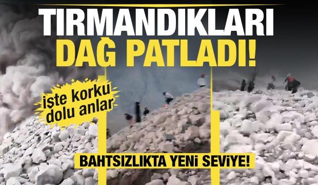 Guatemala'da dağcıların tırmandığı yanardağ patladı