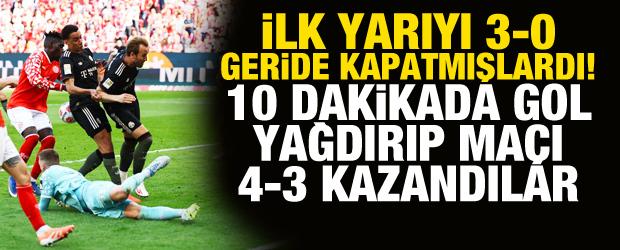 İlk yarıyı 3-0 geride kapatmışlardı! 10 dakikada gol yağdırıp ma&ccedil;ı 4-3 kazandılar